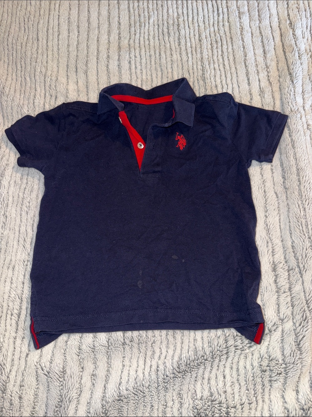 Kids Polo Assn Navy Polo